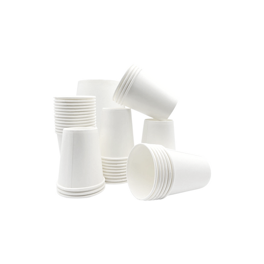 6oz Three Leaf Paper Cold Cup White 1000/cs (20/50)