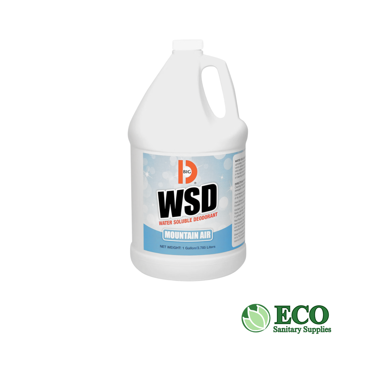 Water-Soluble Deodorant, Mountain Air, 1 gal Bottle, 4/Carton