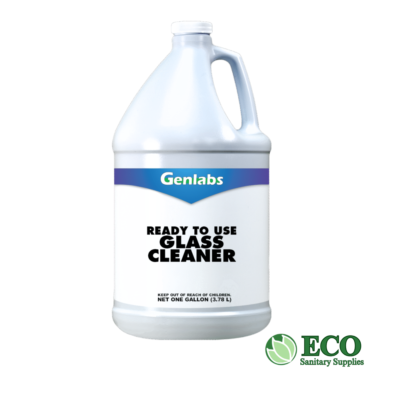 Genlabs Glass Cleaner 4 Gallons / Case RTU