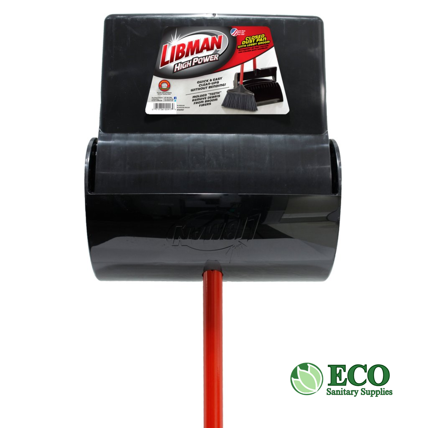 Libman Closed Dustpan with Lobby Broom
