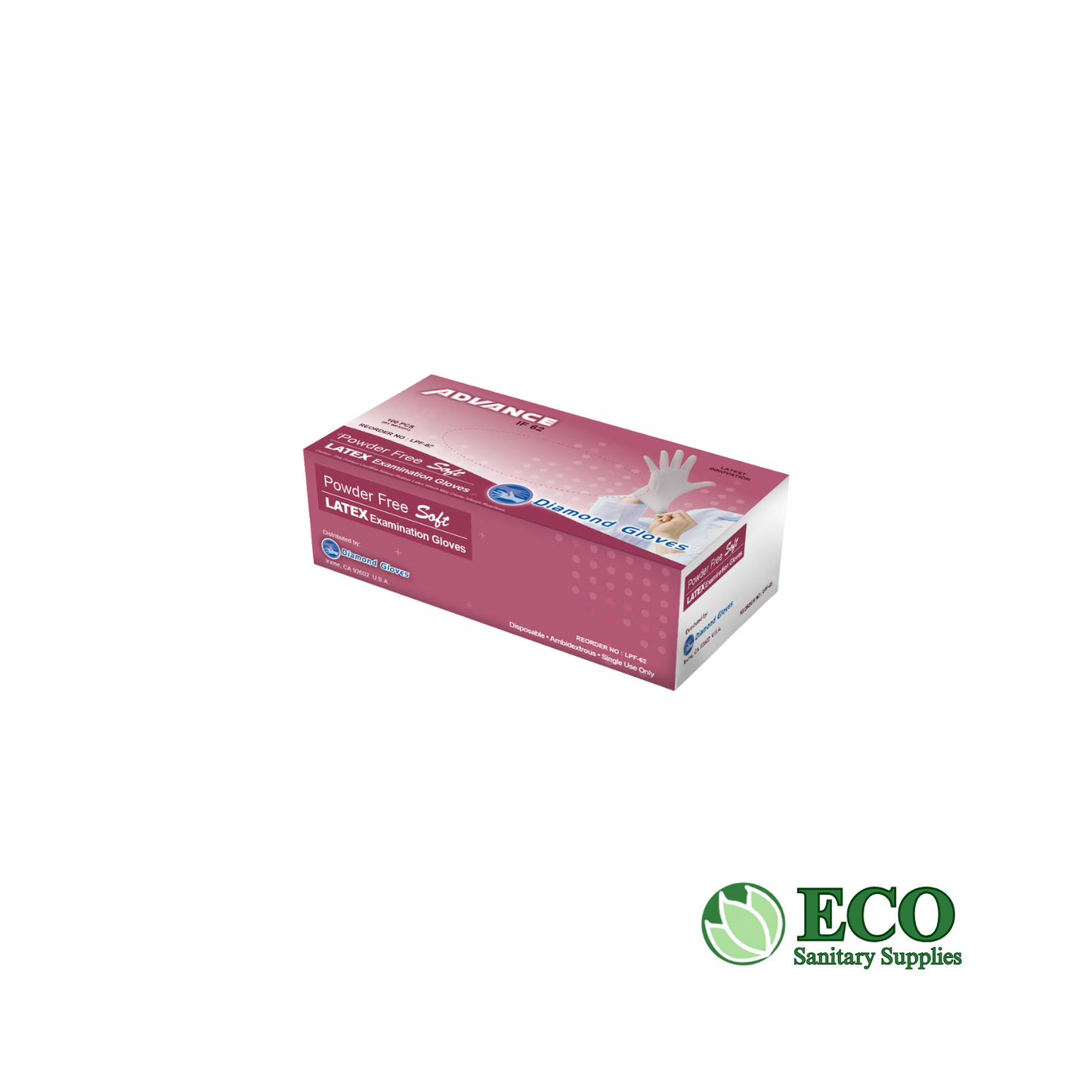 Latex Industrial Powder Free, Exam Grade (XS-XL) 1,000 Gloves / Case