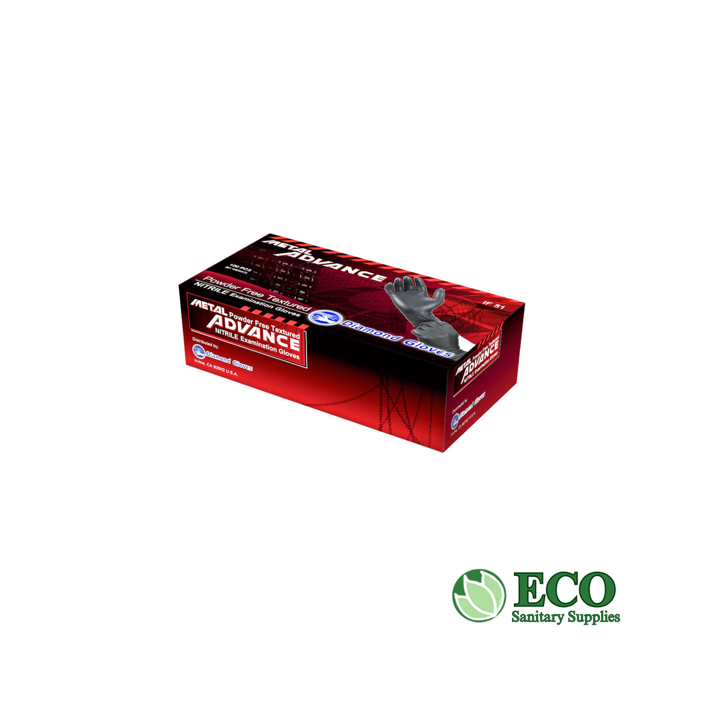 Exam Grade Nitrile Gloves, Black, 1000/Case, Small