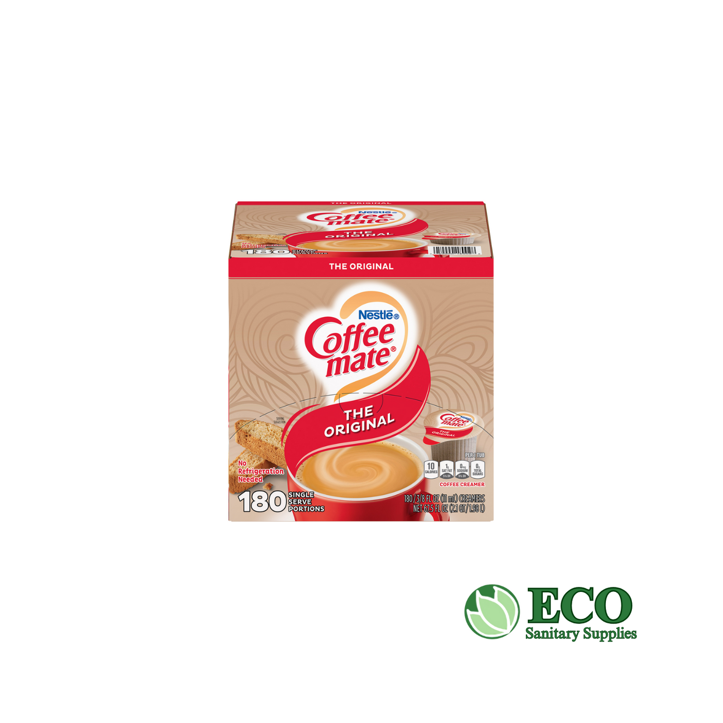 Coffee-mate Liquid Non Dairy Creamer Singles, 3/8 Fl. oz 180 Cups / Case