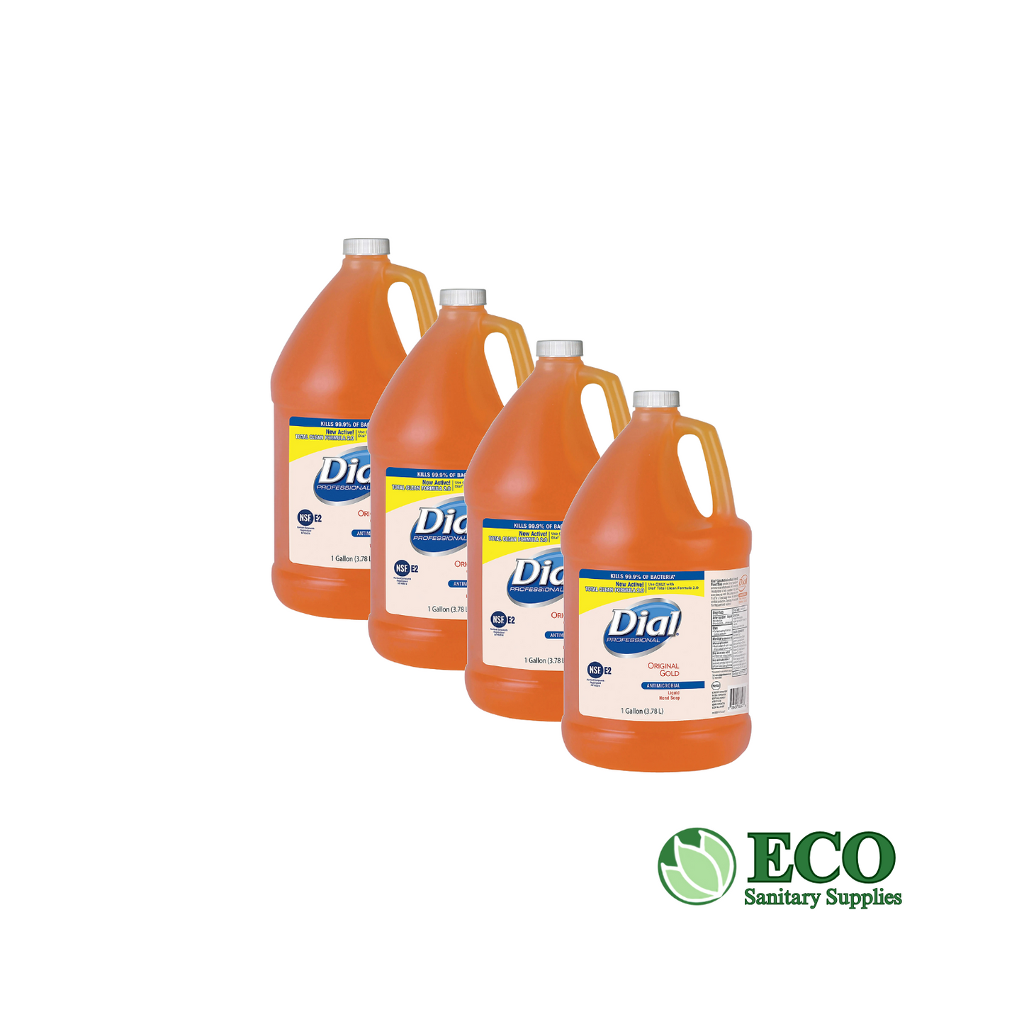 Dial Gold Antibacterial Liquid Hand Soap, Floral, 1 gal, 4/Carton