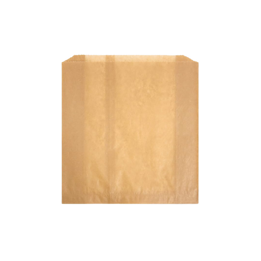 Hospeco KL/260 Waxed Kraft Feminine Hygiene Liner Bag with Gusset 10.25 x 7.5 x 3.5in (Case 500)