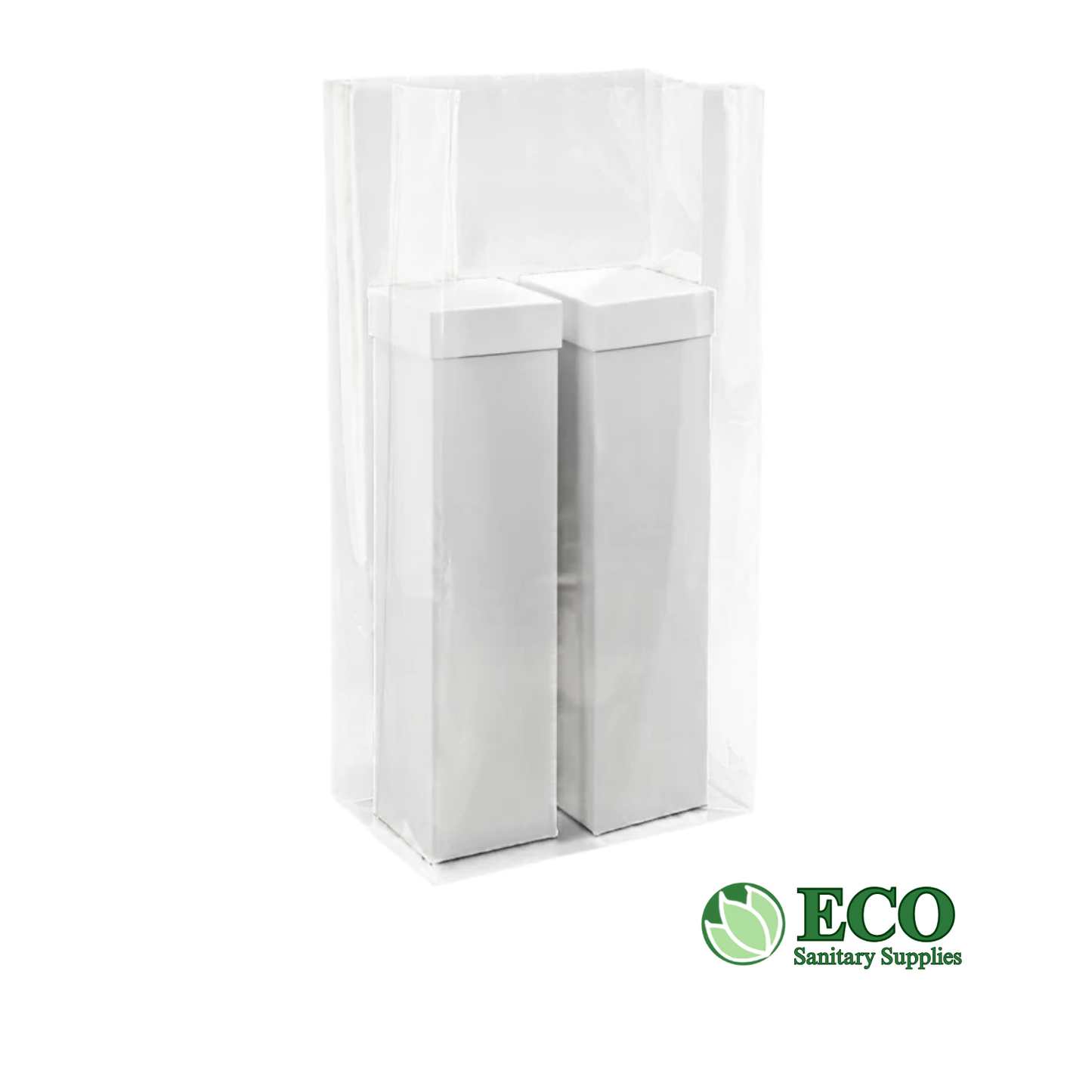 9in x 5in x 24in 2mil Gusseted Poly Bag Clear FDA 1,000/bag