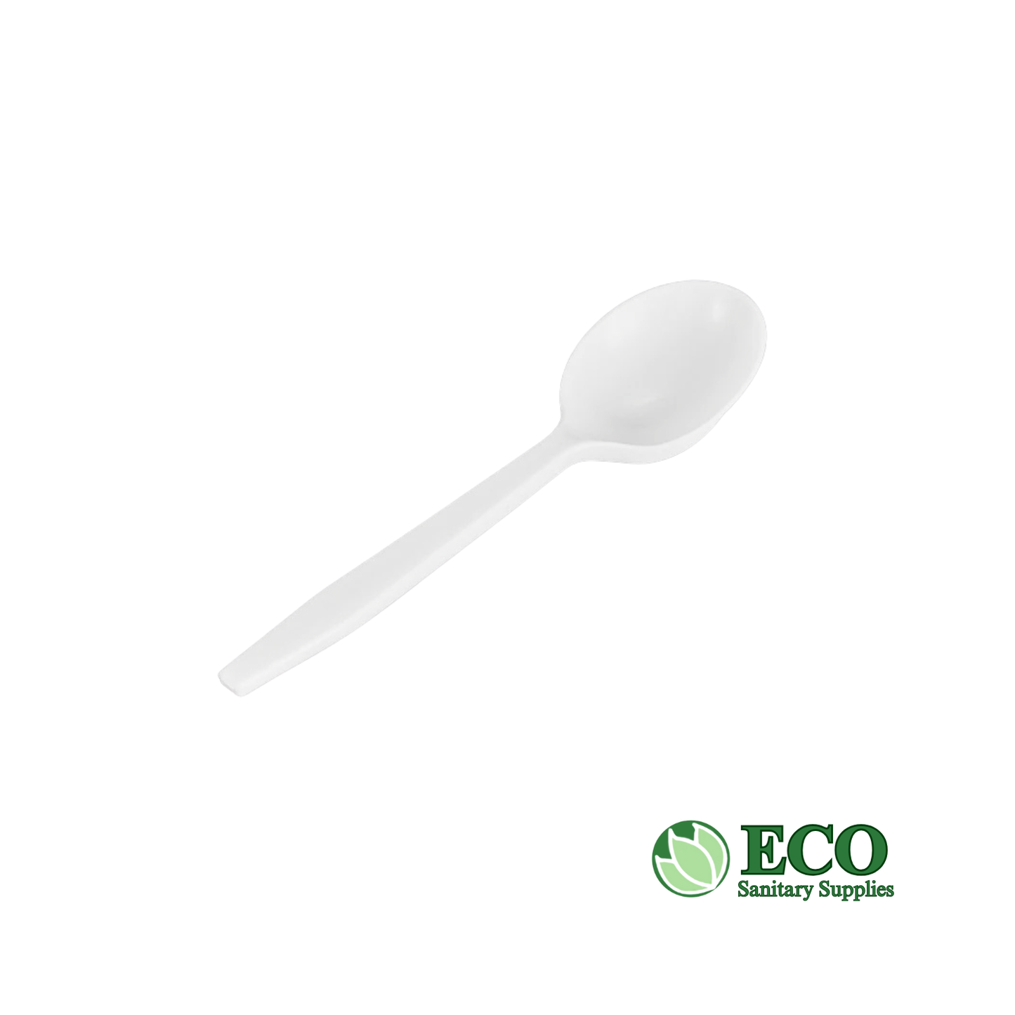 Heavy PP White Soup Spoon, 1000/cs