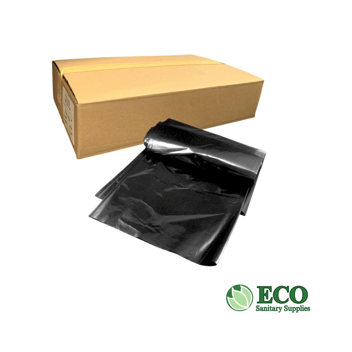 Trash Liners 17 x 17in (0.45Mil) Black, 1000 / Case