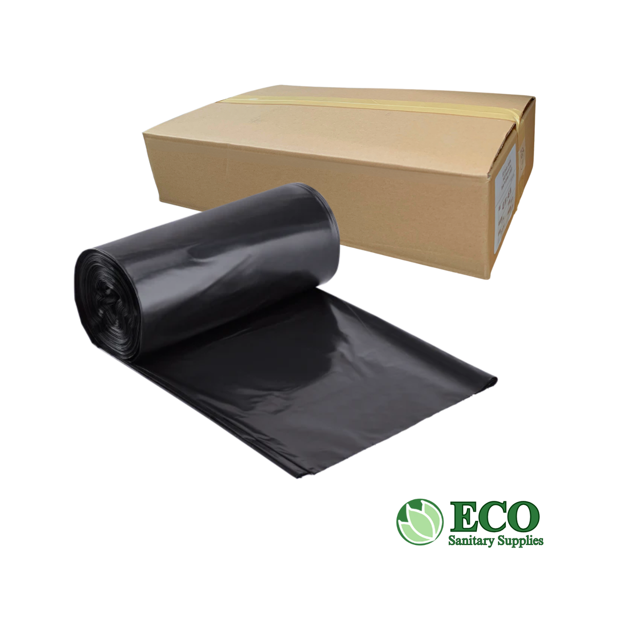 Trash Liners 33x39in 0.8Mil Black 250/cs