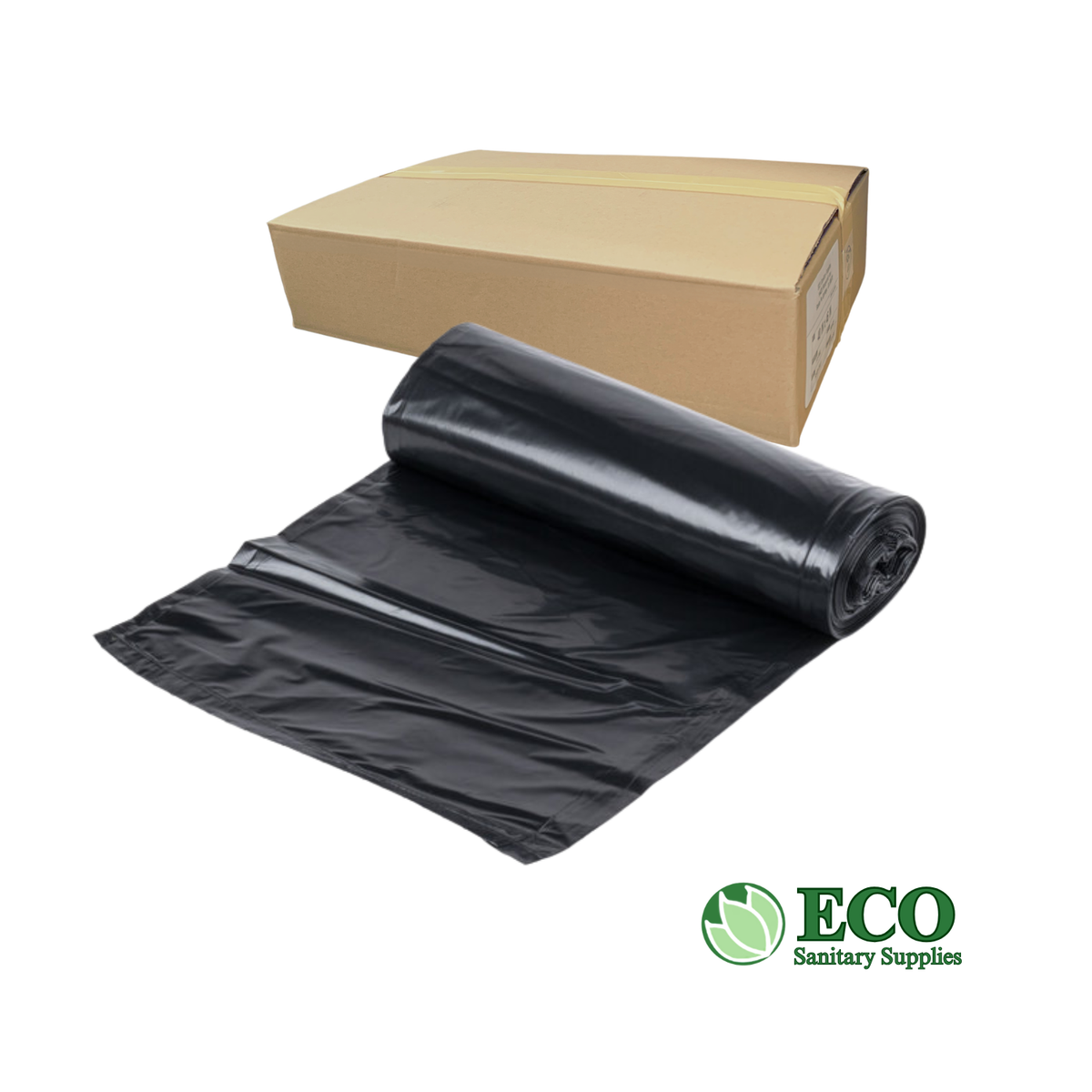 Trash Liners 52in x 60in, 3.0 Mil, Black 50/Case