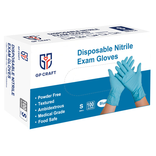 Blue Nitrile Gloves GP2005BL-GP2009BL Series (XS-XL) 1,000 / Case