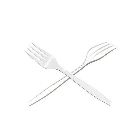 Heavy Duty White PP Fork, BULK 1000PCS