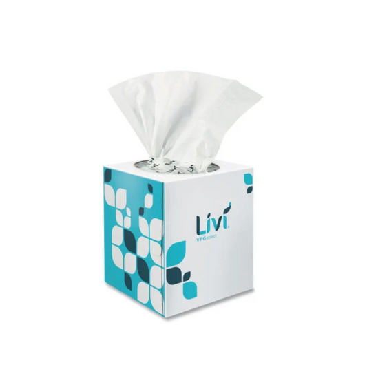 Livi® VPG Select Cube Facial Tissue 2-ply 90 Sheets 36 Boxes / Case