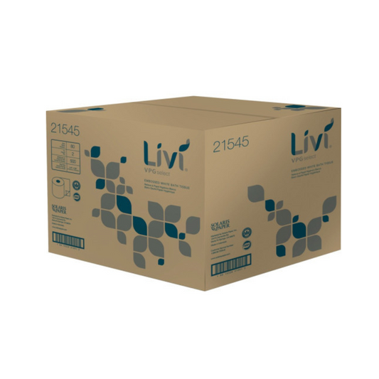 Livi® VPG Select Bath Tissue Embossed 2-ply 500 sheets 80 Rolls / Case