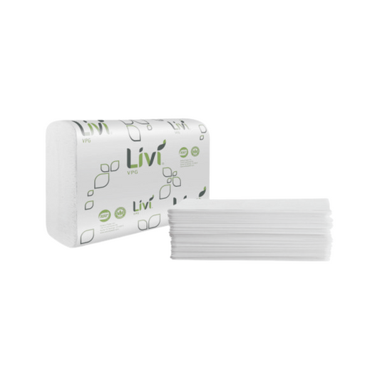 Livi® VPG Multifold Towel 1-ply 250 sheets 16 packs 4000 Sheets / Case