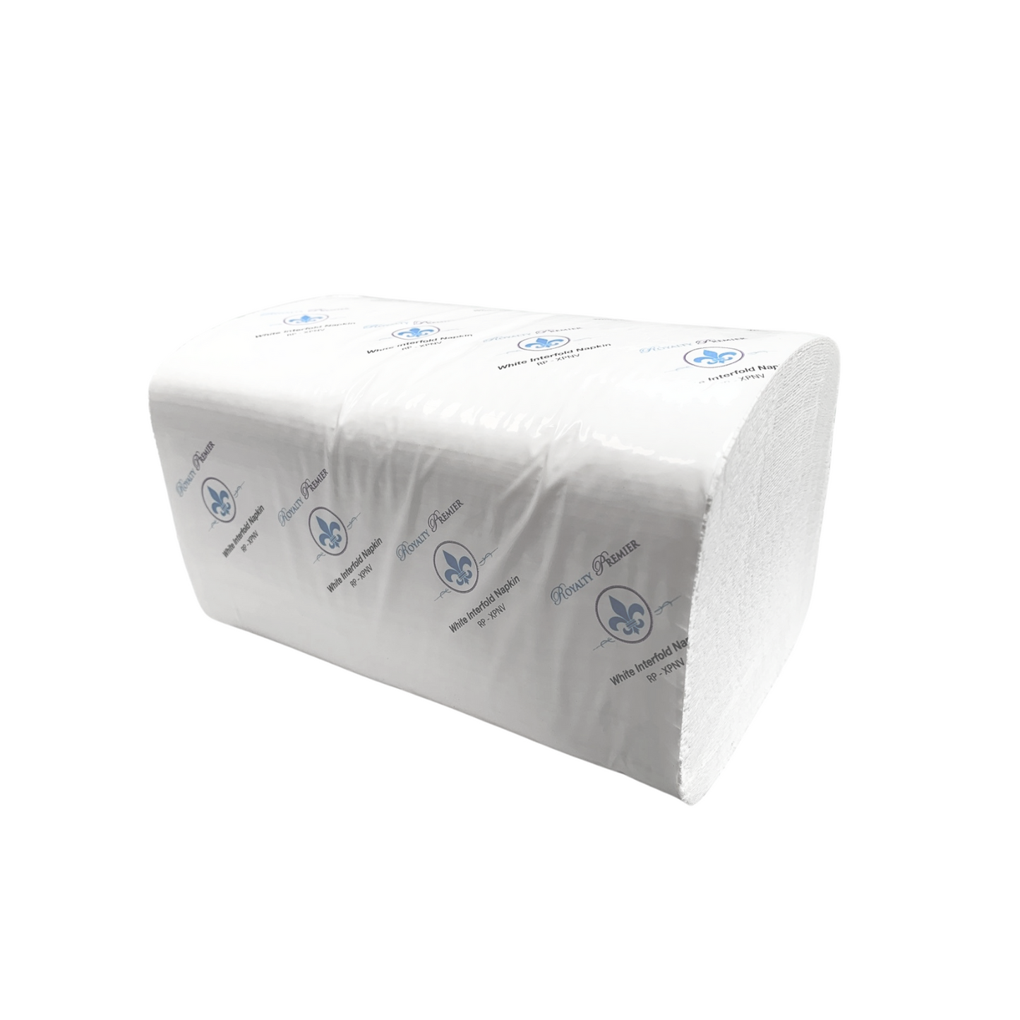Royalty Premier White Interfold Napkin, 2-ply, 24/250 6,000 Napkins / Case