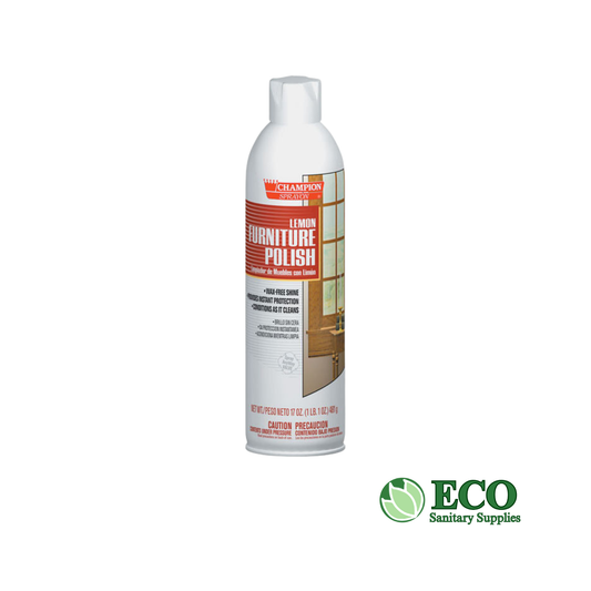 Furniture Polish, Lemon, 17 oz Aerosol Spray, 12/Carton