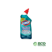 Clorox Toilet Bowl Cleaner Clinging Bleach Gel, Cool Wave 24oz EACH