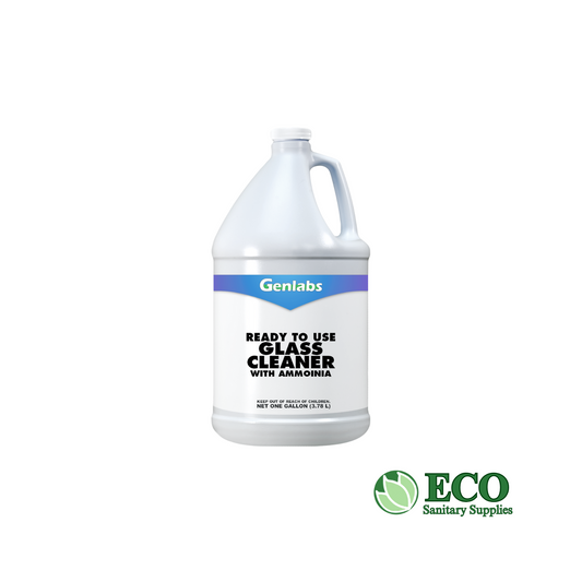 Genlabs Glass Cleaner with Ammonia 4 Gallon / Case