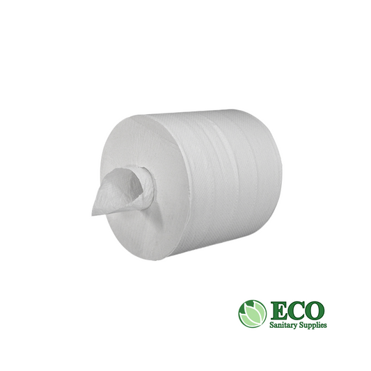 White Center Pull Towel 2-ply Virgin 600ft 6 Rolls / Case