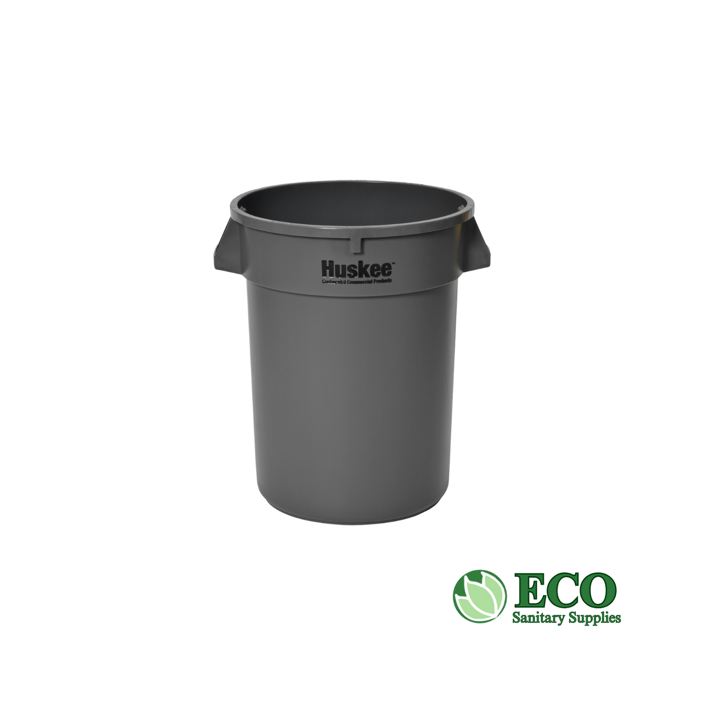 Continental Huskee Round Trash Can Gray 32 Gallon Each