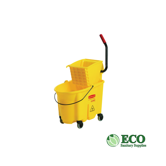 Rubbermaid Mop Bucket and Wringer Combo Yellow 26 Qt Each