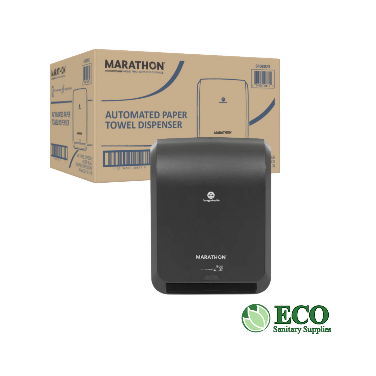 Marathon Touchless Paper Towel Dispenser Black