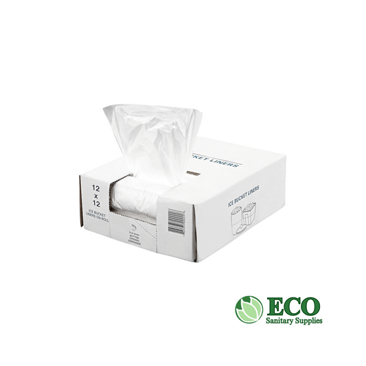 Ice Bucket Liner Bags 12x12 .24 1,000 Bags / Case