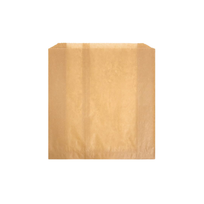Hospeco KL/260 Waxed Kraft Feminine Hygiene Liner Bag with Gusset 10.25 x 7.5 x 3.5in (Case 500)