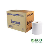 Imperial 1-ply Bleached Hard Wound Roll Towel 600ft 12 rolls/cs