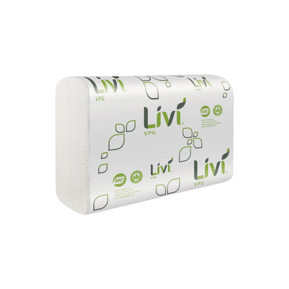 Livi® VPG Multifold Towel 1-ply 250 sheets 16 packs 4000 Sheets / Case
