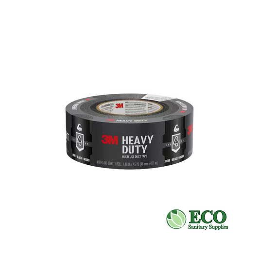 3M Multi-Use Colored Duct Tape, Black with Strong Adhesive and Water-Resistant Backing