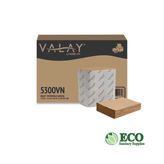 Valay Dispenser Napkin Kraft Interfold 2-Ply (6000 per case)