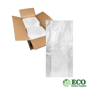 9in x 5in x 24in 2mil Gusseted Poly Bag Clear FDA 1,000/bag