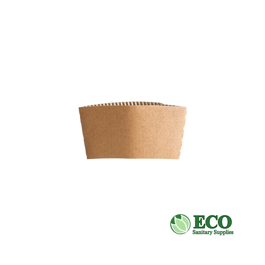 Hot Cup Sleeves 10oz to 20oz, Kraft 1,000 Sleeves / Case