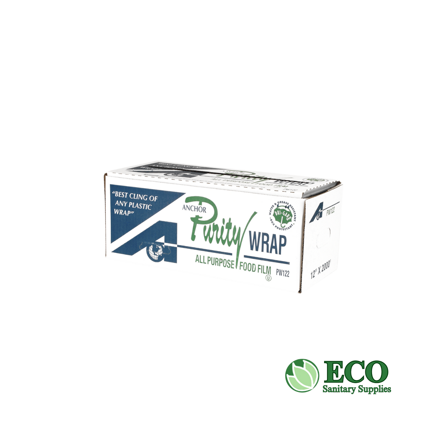 Anchor Packaging Purity Wrap 12in x 2000' Cutter Box Cling Film