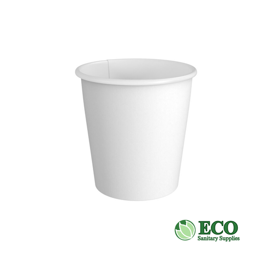 6oz Hot Paper Cups, White, 1000/Case