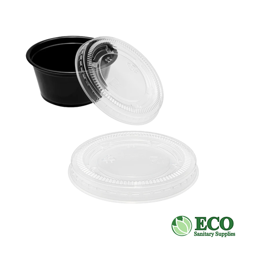 Wellcare 1.0oz Portion Cup Lids Clear PP 2,500/case