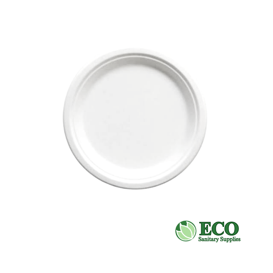 Wellcare 6in Sugarcane Round Plate Natural 1000pc/case