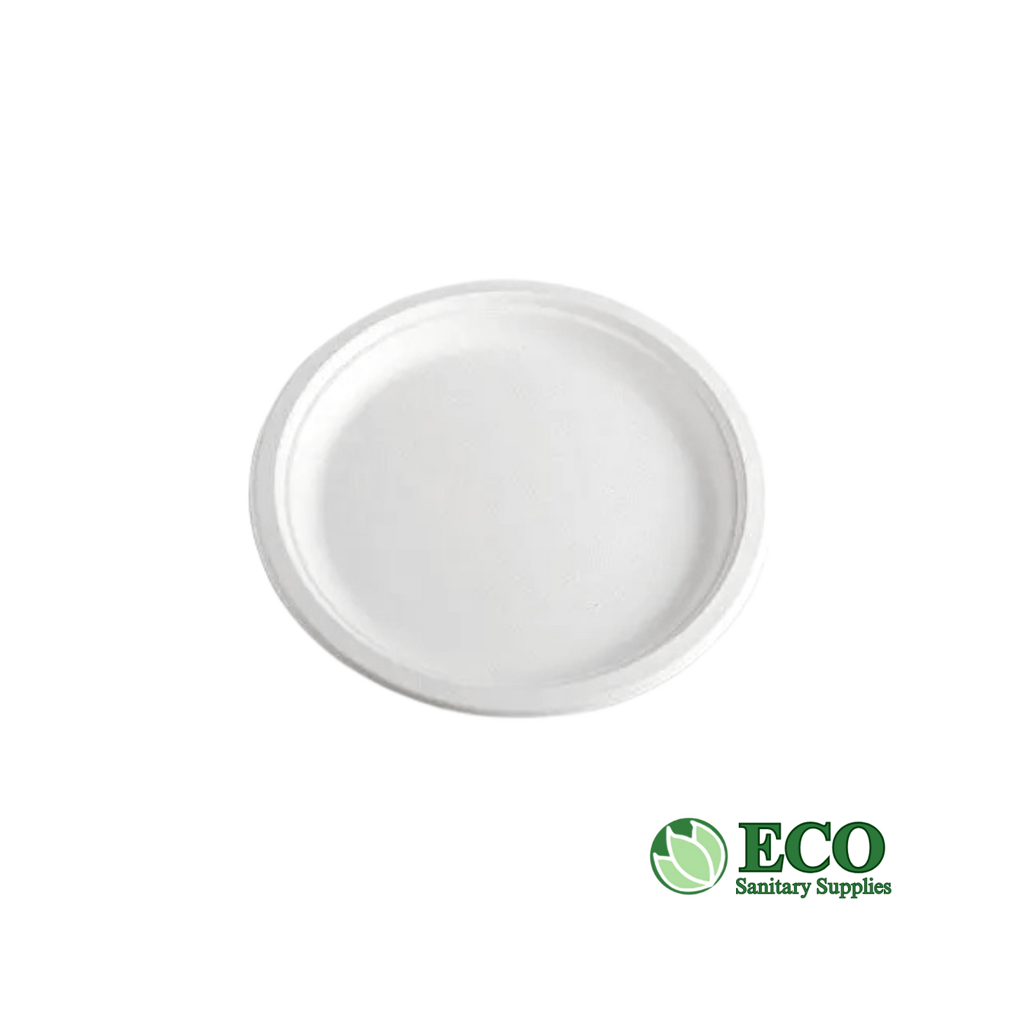 Wellcare 10in. Sugarcane Round Plate Natural 500 Plates / Case