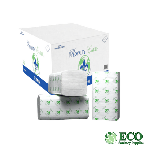 Royalty White Singlefold Towel, 10inx9in, 12/334