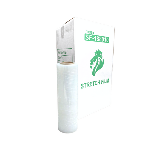 Stretch Film 17.7in x 80 Gauge x 1000’ 4 Rolls / Case