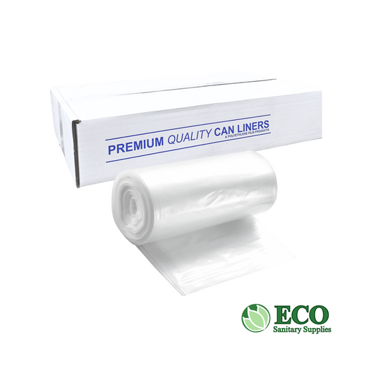 Trash Liners 24x24in 8Mic Natural 1000/cs