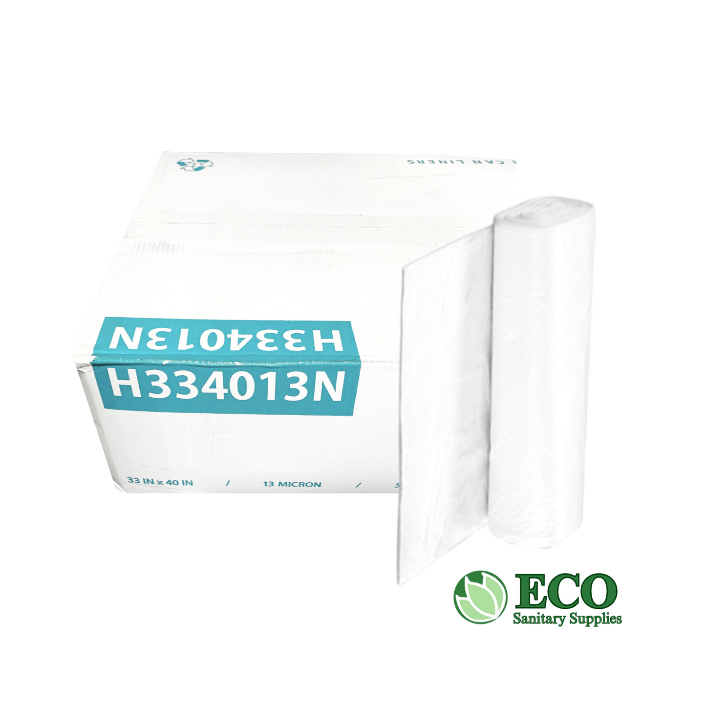 Trash Liners 33x40in 13Mic Natural 500/cs