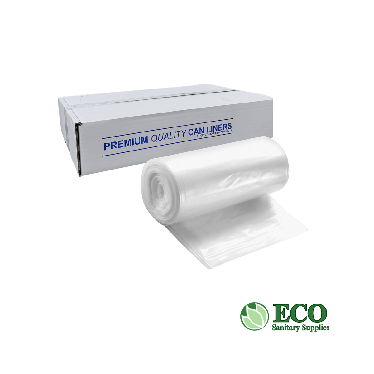 Trash Liners 40in x 48in, 12 Mic, Natural 250/Case
