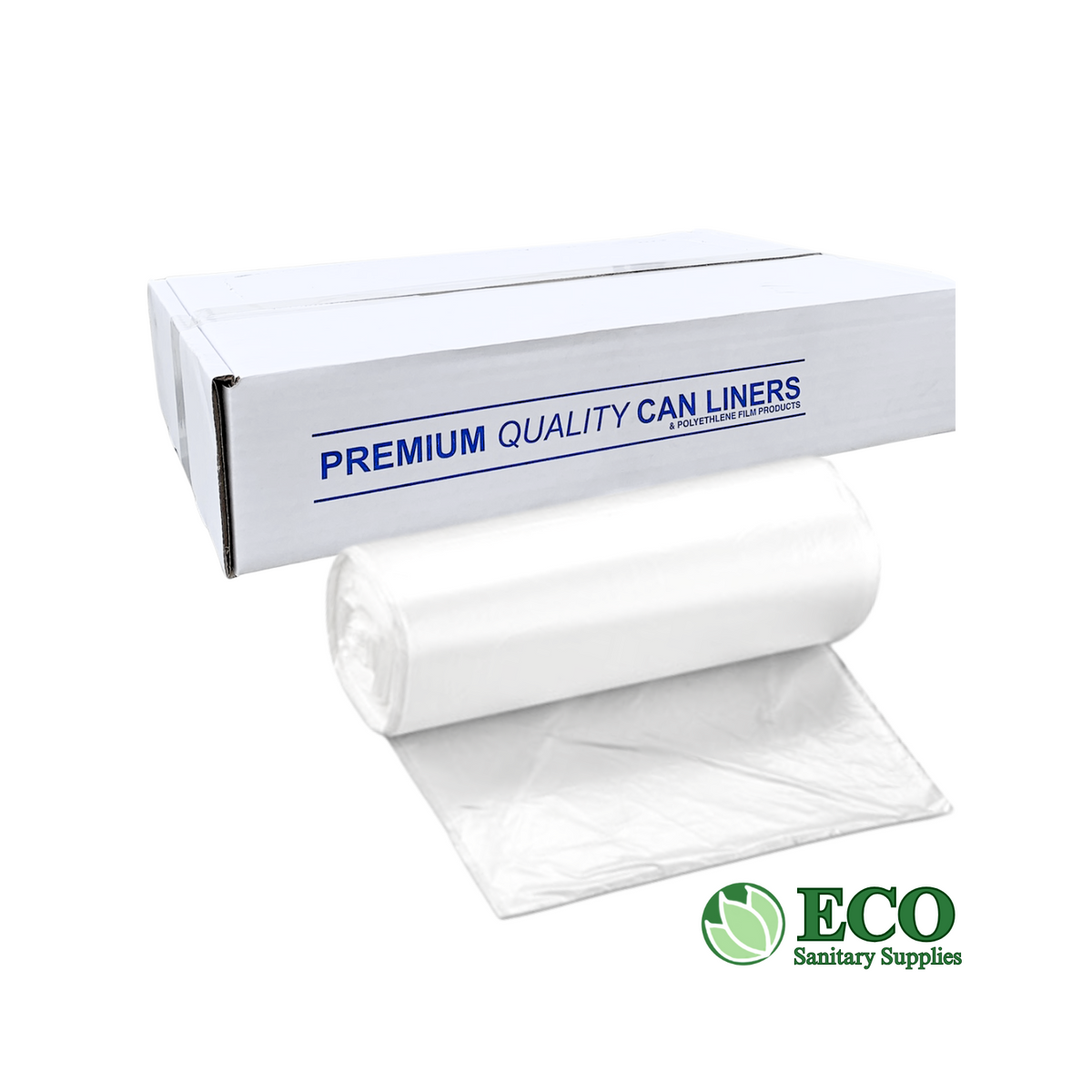 Trash Liners 40in x 48in, 16 Mic, Natural 250/Case