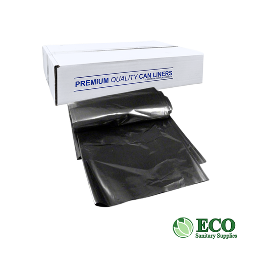 Trash Liners 24x32in 0.8Mil Black 500/cs