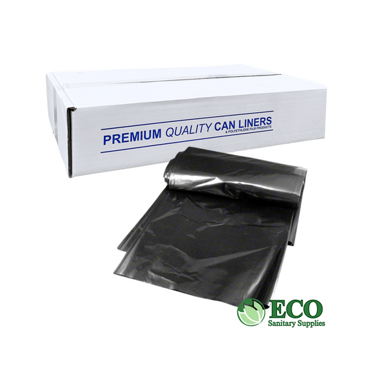 Trash Liners 24x32in 0.8Mil Black 500/cs