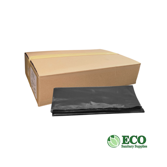 Trash Liners 40x46in 1.5Mil Black Gusset 100/cs (Flat)