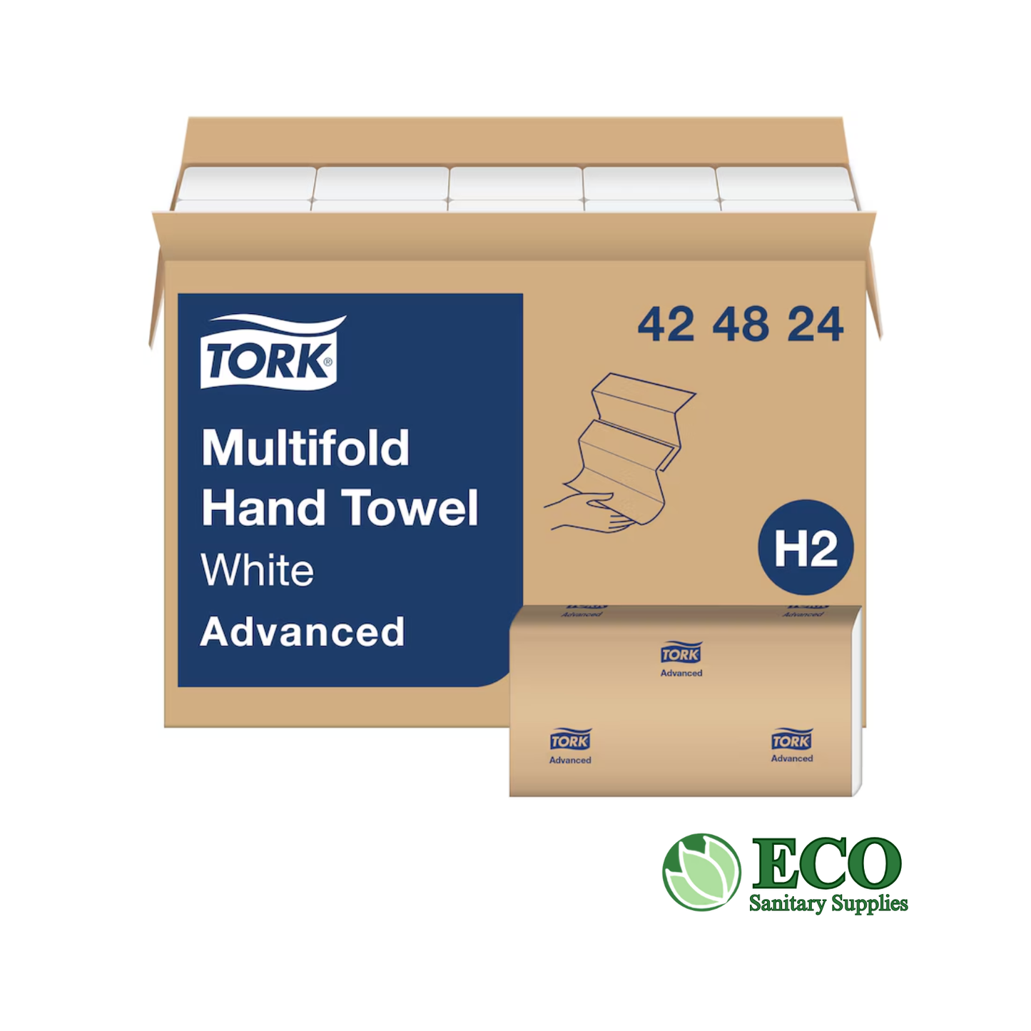 Tork Multifold Towel 16pks/cs 4000 sheets/cs 42 48 24